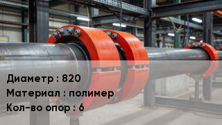 опорно-направляющие кольца ОНК 820 Материал:полимер Опор:6